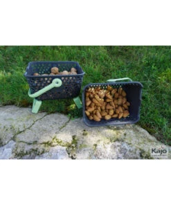 2 Paniers Kajo 4L Gris / Tilleul