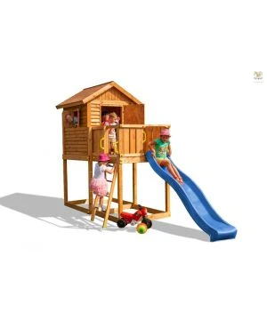 AIRE DE JEU MYHOUSE Cabane Toboggan