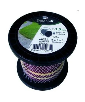 /BOBINE FIL NYLON ROND 100M D1.3MM