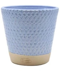 CACHE POT D29 H28 CERAMIQUE LILAS