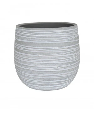 CACHE-POT DÓRIS 33CM GRIS