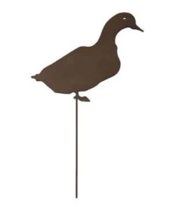 Canard A Planter Metal Rouille 35.5