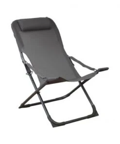 CHAISE PLIANTE RELAX EASY- GRAPHITE/GRIS
