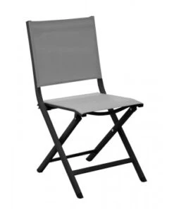 CHAISE THEMA PLIANTE - GRAPHITE/PERLE