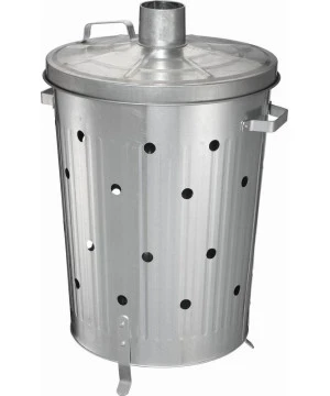 COMPOSTEUR GALVANISE AVEC CHEMINEE