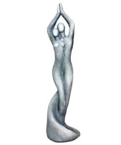 Couple S'embrassant 14x10.5x51.5cm Gris