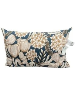 COUSSIN DECO 60X40 DEHOUSSABLE ORTANCCE PETROLE
