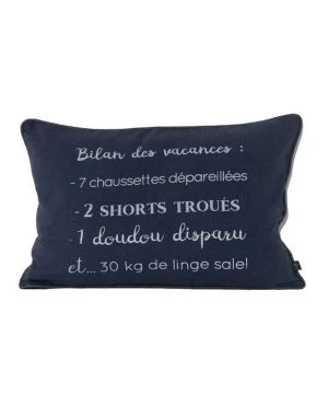 Coussin Vacances 2023 40x60 Marine
