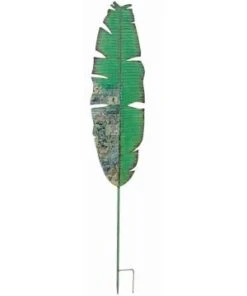 DECO FEUILLE SUR BATON 31X1.9X164CM METAL