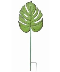 DECO FEUILLE SUR BATON 38X2.5X110CM METAL
