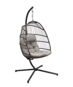 Fauteuil Suspendu œuf Kiwi Grey Gris
