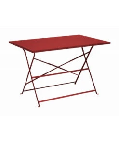 GUERIDON CUBA 110X70 - ROUGE