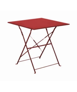 GUERIDON CUBA 70X70 - ROUGE