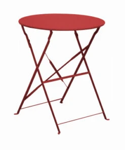 GUERIDON CUBA ROND 60 - ROUGE