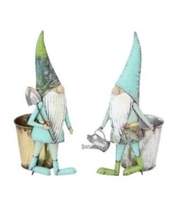 NAIN+CACHE POT 15X14X36CM METAL ASS