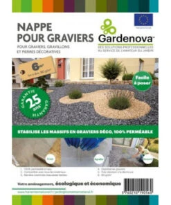 NAPPE POUR GRAVIERS PLANTEX 90GR/M² (GRIS)
