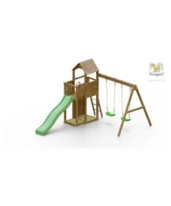 PORTIQUE BOOMER 3 Balancoire Toboggan