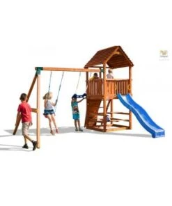 PORTIQUE JOY MOVE + STEP Balancoire Toboggan