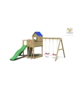 PORTIQUE TREEHOUSE Balancoire Toboggan