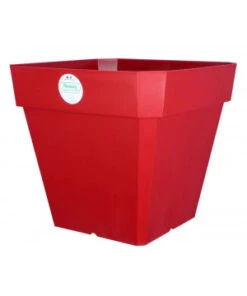 Pot Soleilla Carre 50 Rouge -Pot Riviera