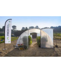 Serre 4,50x6m 2 Portes Tube 32mm Film 2*180µ