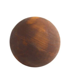 SPHERE PLEINE METAL ROUILLE 40CM