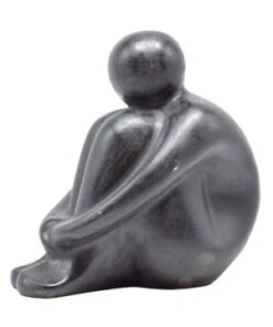 STATUE DECO 25.5X16.5X29CM CERAMIQUE NOIR