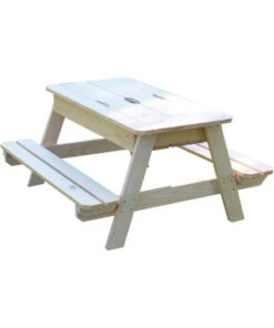 Table Basse Bac A Sable Bois Brut - Pour Jardin