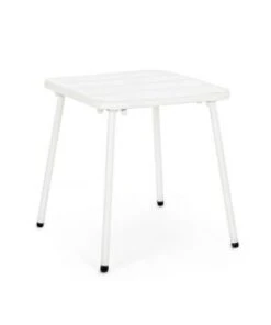 TABLE BASSE MARLYN BLANC 40X40