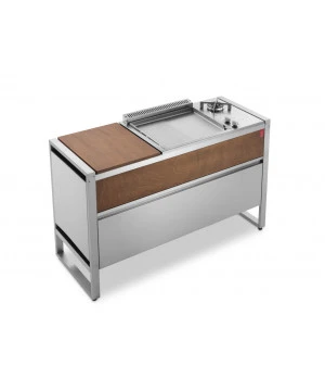 Table Fermée OASI 142C + Plancha OASI 55 Lisse /