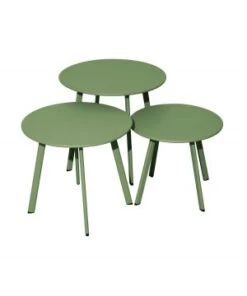 TABLE MASSAÏ 50 ACIER - AMANDE