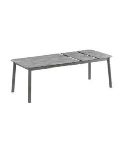 Table Oron 170/205x100 Hpl Allonge -ciment/titan