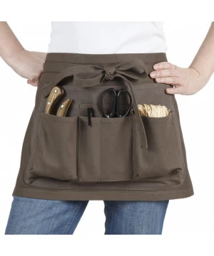 Tablier Court Chocolat H34XL64cm