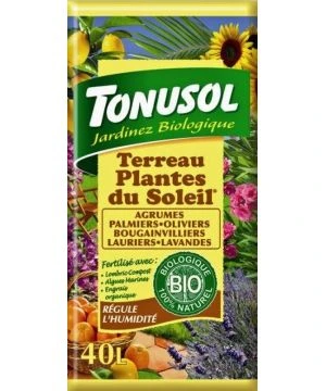 Terreau Plantes Du Soleil 40L Tonusol