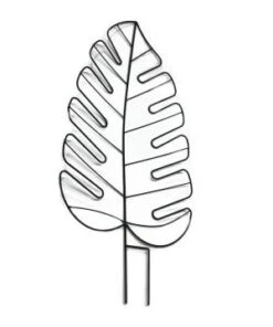 TUTEUR DECOR FEUILLE 100