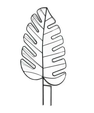 TUTEUR DECOR FEUILLE 100